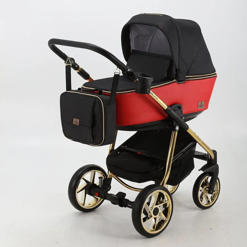 Детская коляска BeBe-Mobile Gusto Special Edition 3 в 1, ткань+экокожа — главный ракурс