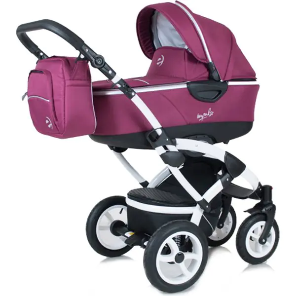 Детская коляска Tutic Impulse 3 в 1, шасси White, Beige — главный ракурс
