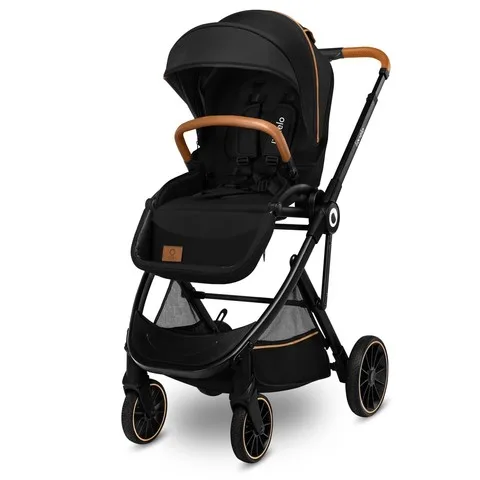 Детская прогулочная коляска Lionelo Lo-Riya, Black Onyx — главный ракурс