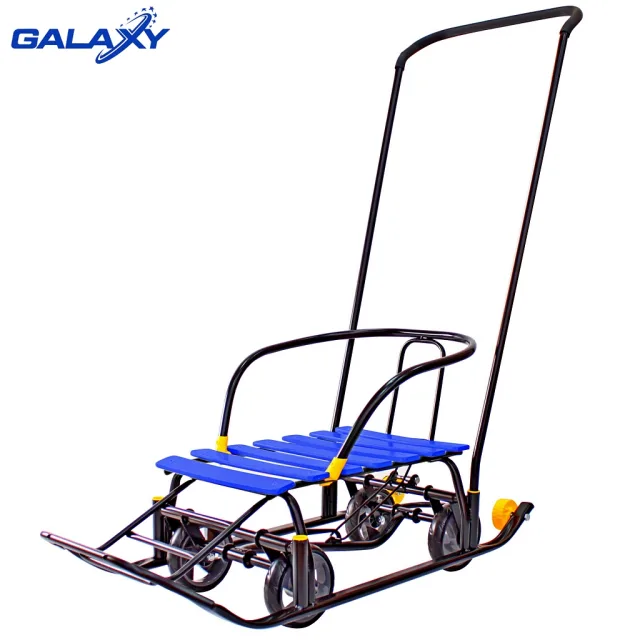 Снегомобиль Snow Galaxy Black Auto на больших мягких колесах — фото 18