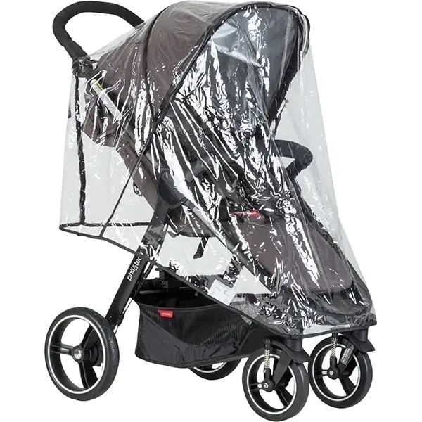Дождевик для коляски Phil and Teds Smart 3, прозрачный — главный ракурс