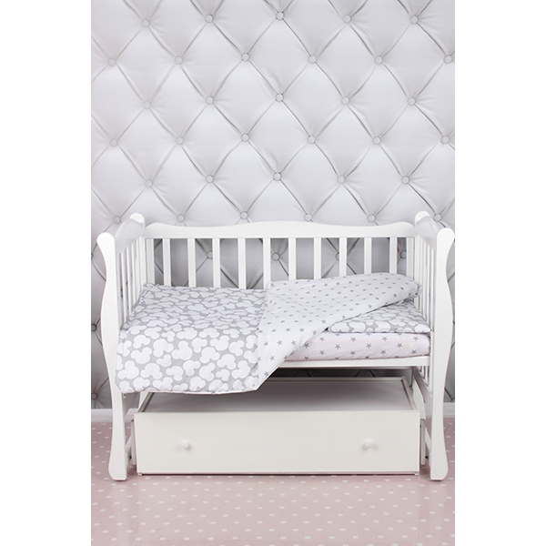 Комплект постельного белья в кроватку AmaroBaby Baby Boom из бязи, 3 предмета — фото 4
