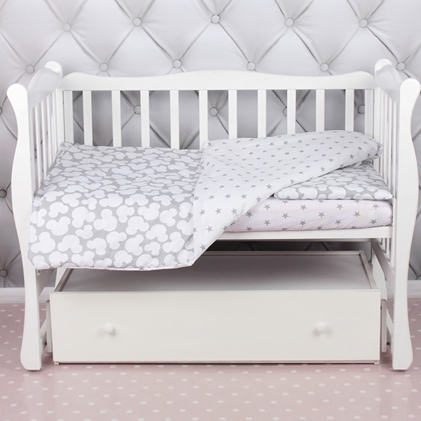Комплект постельного белья в кроватку AmaroBaby Baby Boom из бязи, 3 предмета — фото 8