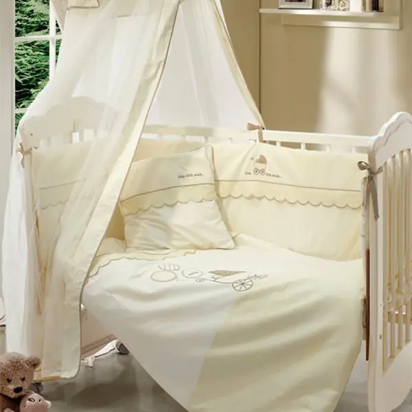 Бортик Funnababy Smile Фаннабэби Смайл короткий для детской кровати 120 х 60 см — главный ракурс