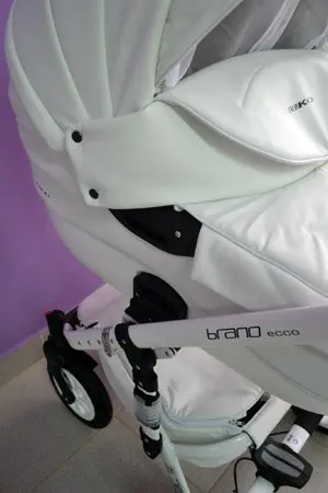 Детская коляска Riko Bruno (Brano) 2 в 1, эко-кожа — фото 3