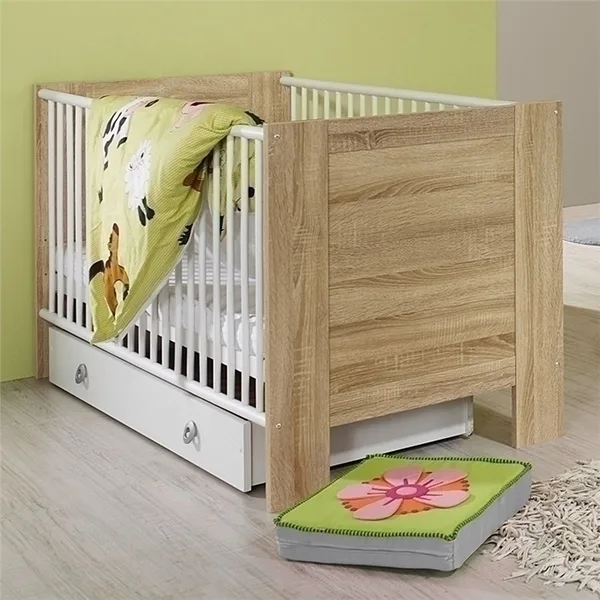 Детская кроватка Leroys Child 1, белый-натуральный — главный ракурс