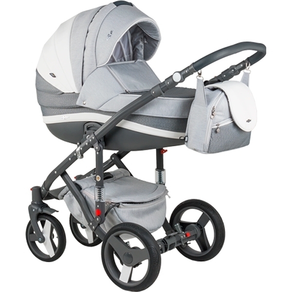 Детская коляска BeBe-Mobile Movo A 3 в 1, ткань+эко-кожа — фото 19