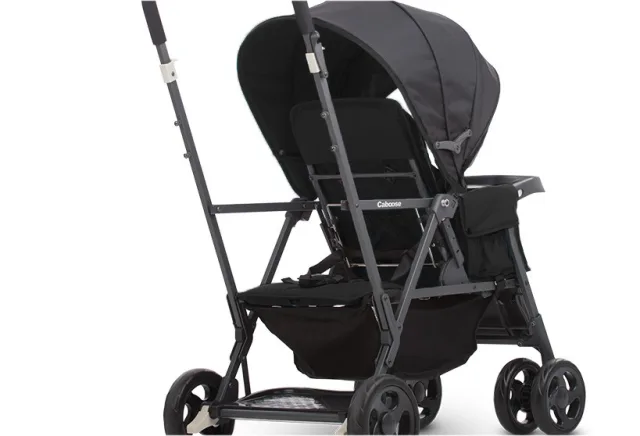 Детская прогулочная коляска для погодок Joovy Caboose Graphite — фото 3