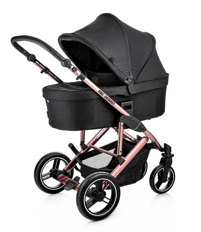 Детская коляска ABC-Design Catania 4 2023 2 в 1 на золотой раме, Rose Gold — главный ракурс