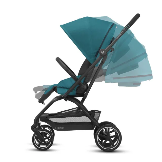 Детская прогулочная коляска Cybex Eezy S Twist Plus 2 на черной раме — фото 8