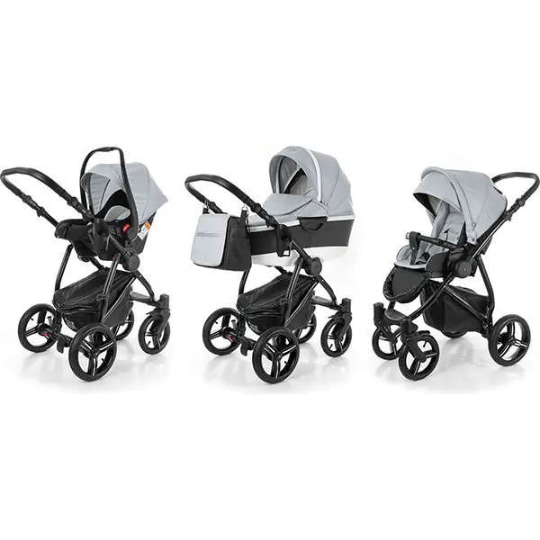 Детская коляска Esspero Newborn Lux Alu 3 в 1, шасси Black, Aqua — главный ракурс