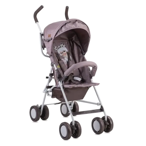 Детская коляска-трость Lorelli Trek, Бежево-зеленый / Beige&Green Lambs 1732 — главный ракурс
