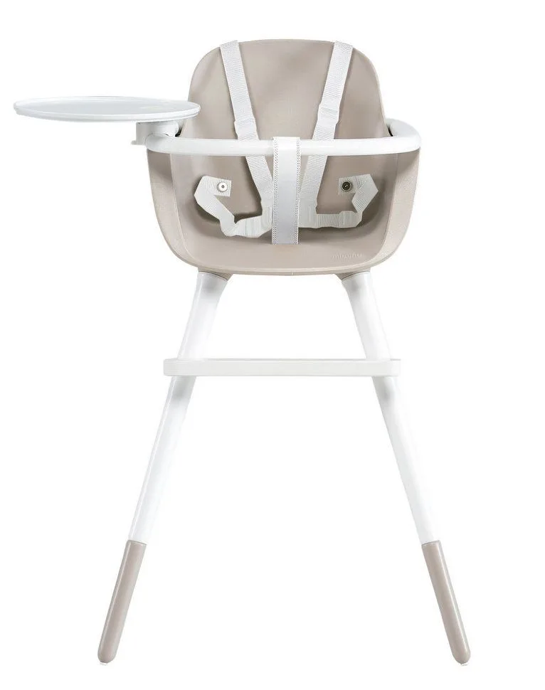 Стульчик для кормления  Micuna OVO Original Ice Plus, white/taupe — главный ракурс