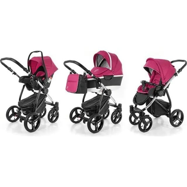 Детская коляска Esspero Newborn Lux Alu 3 в 1, шасси Chrome, Aqua — главный ракурс