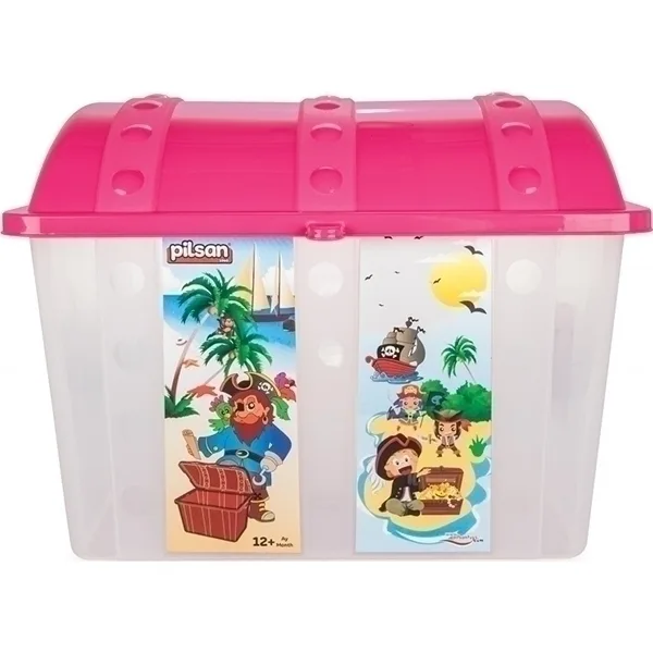 Контейнер для игрушек Pilsan Сундук, 06-189, желтый — главный ракурс