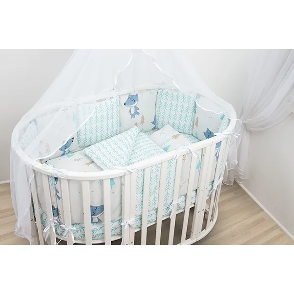Бортик WB в кроватку AmaroBaby В Лесу, 12 подушек — фото 4