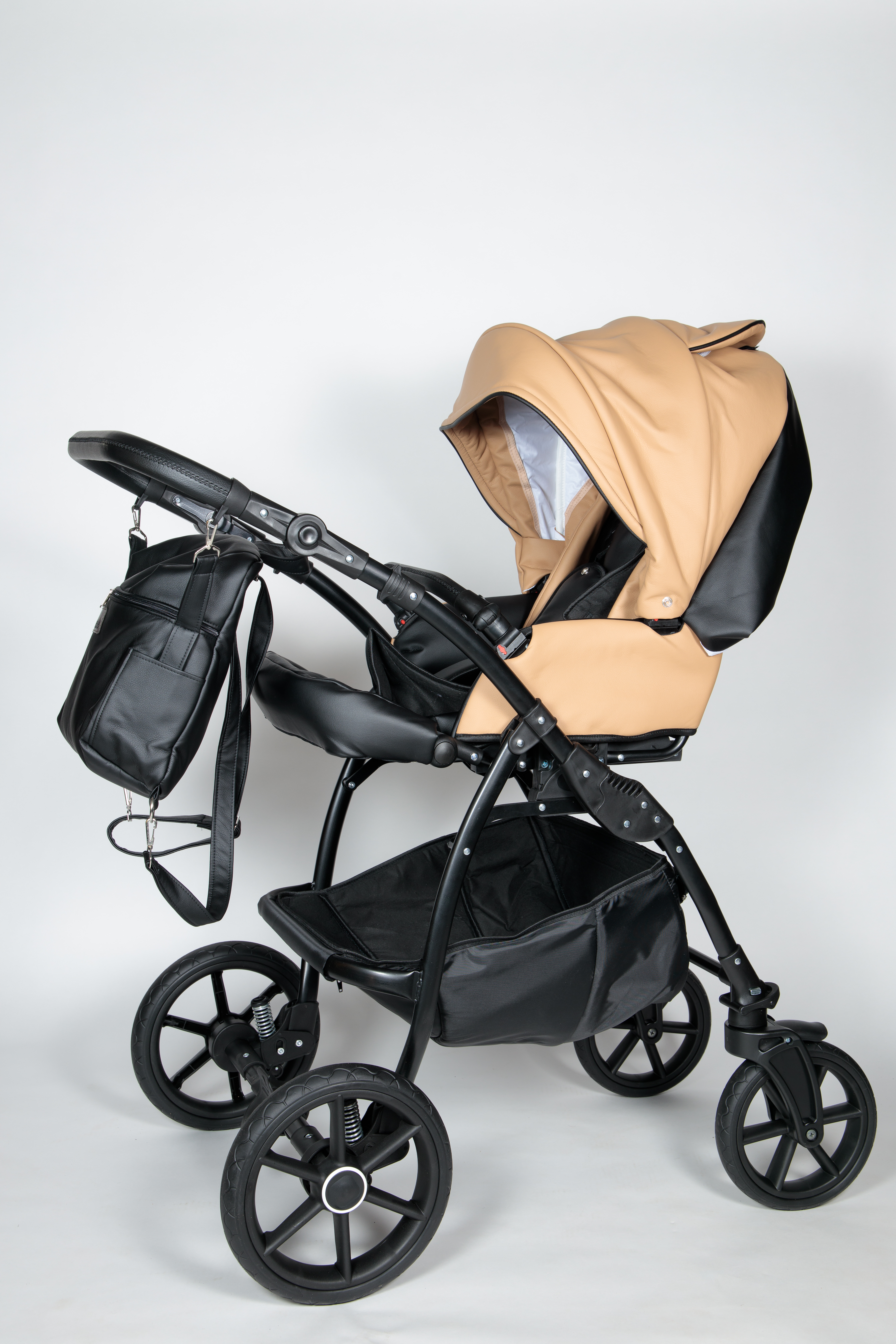 Детская коляска Jaxee Rosa 3 в 1, 100% эко кожа — фото 5