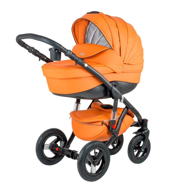 Детская коляска BeBe-Mobile Mario Deluxe 2 в 1, экокожа — главный ракурс