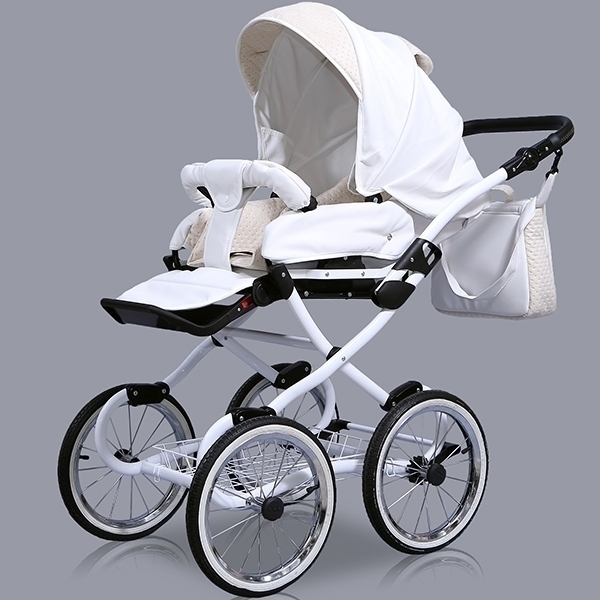 Детская коляска Nastella Luxe Prestige Eco 2 в 1, эко-кожа — фото 8