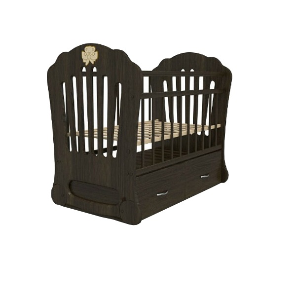 Детская кроватка Baby Elite Мишка с бантом поперечный маятник — фото 4