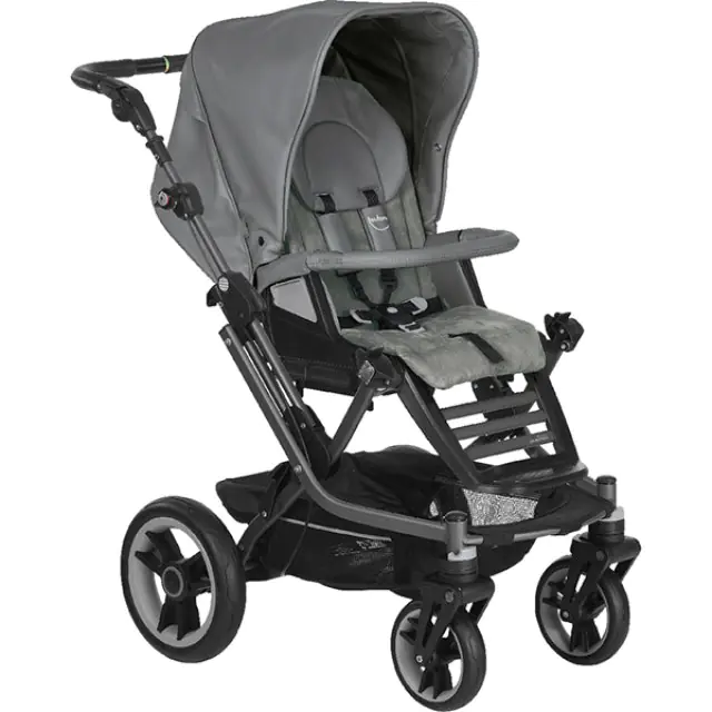 Прогулочная коляска Teutonia Mistral S V4 Graphite Теутония Мистраль С В4 Графит WHL3 2016, Marble — главный ракурс