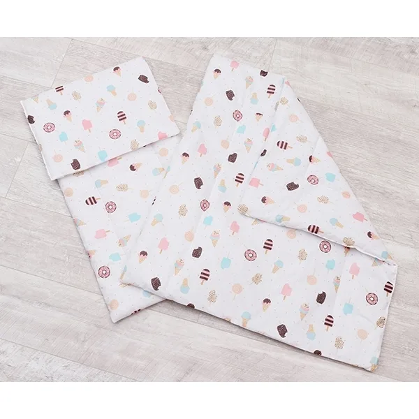 Комплект в коляску AmaroBaby Mommy Star Эскимо, 3 пр., Белый — главный ракурс