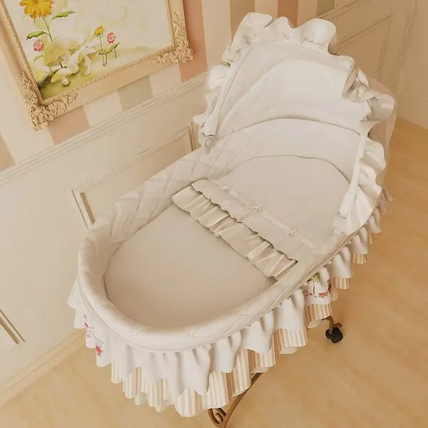 Комплект для колыбели Simplicity белья Makkaroni Kids Ваниль 3 предмета — главный ракурс