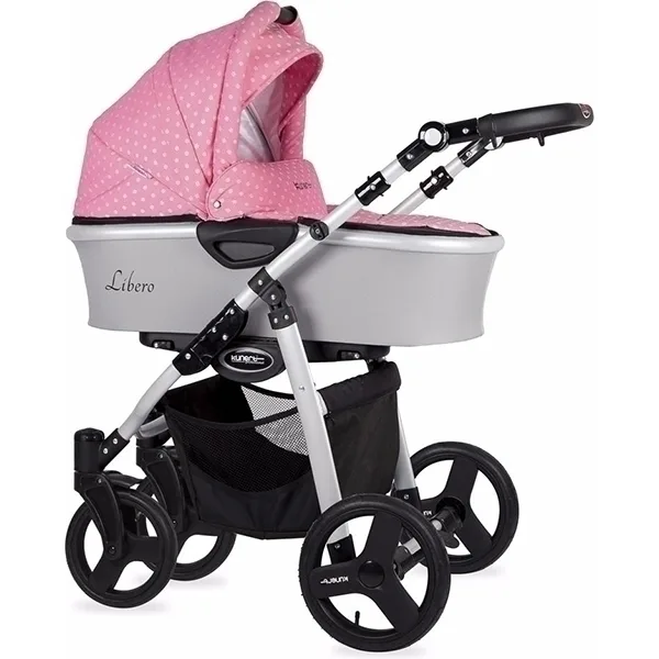 Детская коляска Kunert Libero 2 в 1, black & blue — главный ракурс