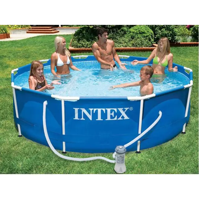 Каркасный семейный бассейн Intex Интекс круглый c56994 — фото 2