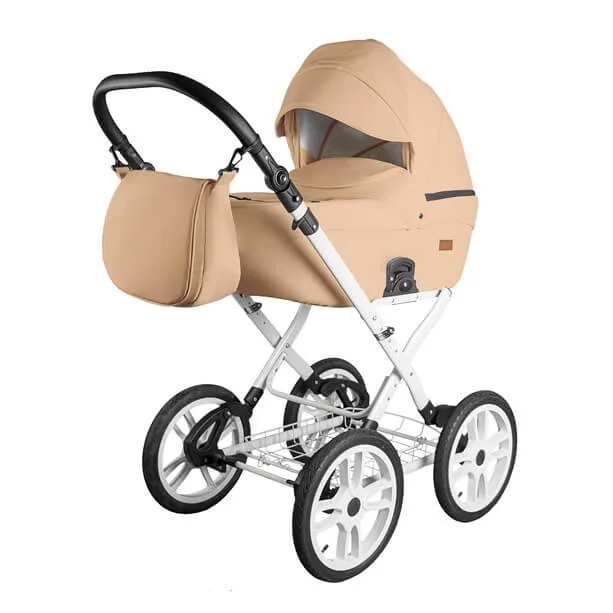 Детская коляска Ray Corsa  Ecco Classic 3 в 1, 22 т.бежевая кожа — главный ракурс
