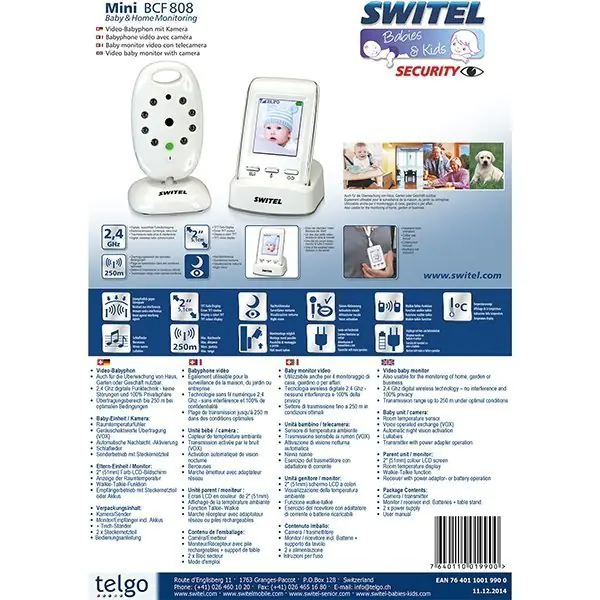 Видеоняня Switel BCF808 — фото 2