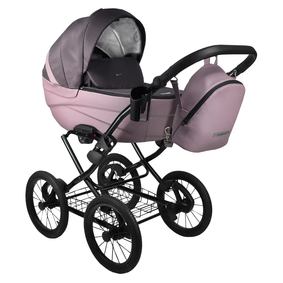 Детская коляска Bexa Ideal Classic 14 2 в 1, 03 шалфей+шалфей кожа — главный ракурс