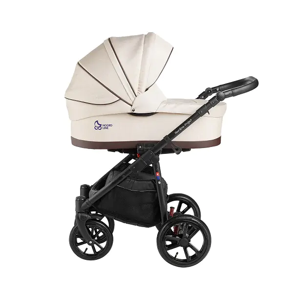 Детская коляска Noordline Beatrice Alu 3 в 1, Beige — главный ракурс
