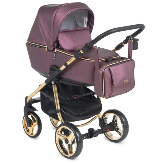 Детская коляска Adamex Reggio Shine Deluxe 3 в 1 — фото 1
