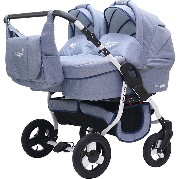 Детская коляска для двойни BartPlast Fenix Duo Prime 2 в 1 — фото 6