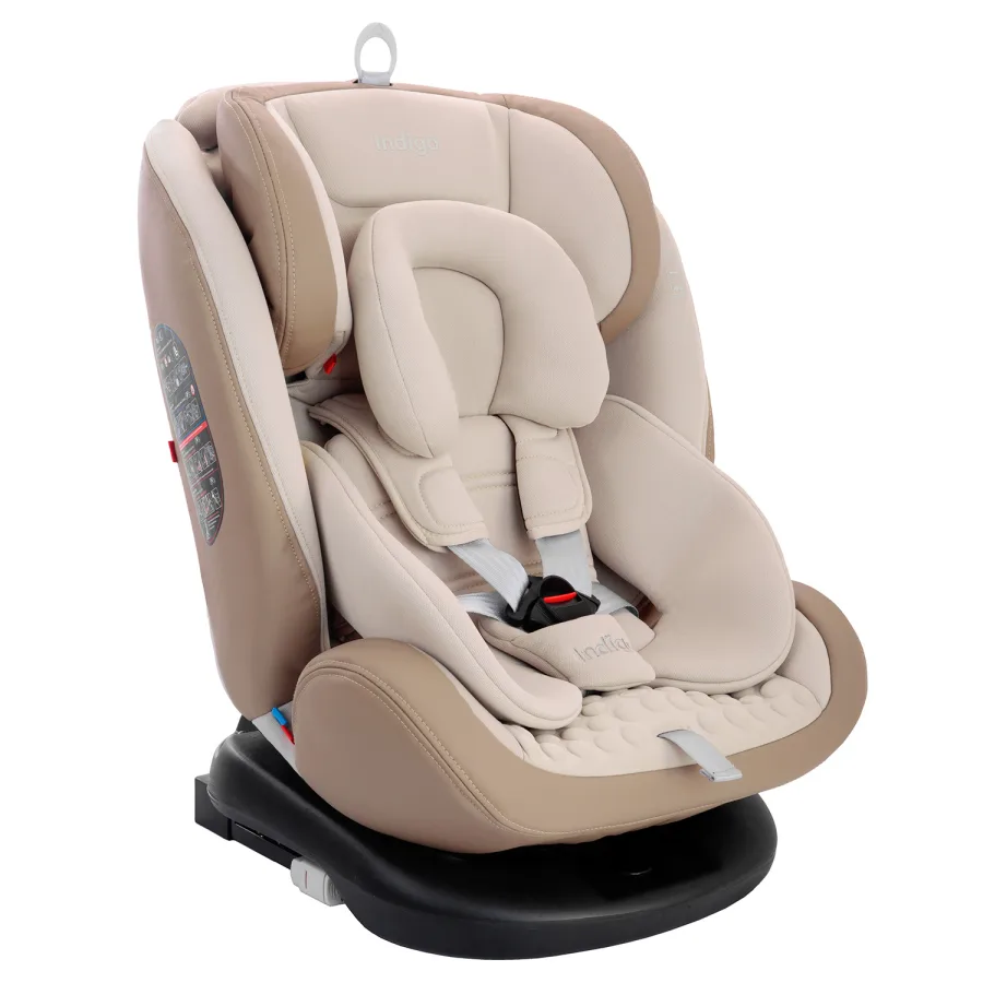 Детское автокресло Indigo Aero Pro Isofix ST-3, бежевый — главный ракурс