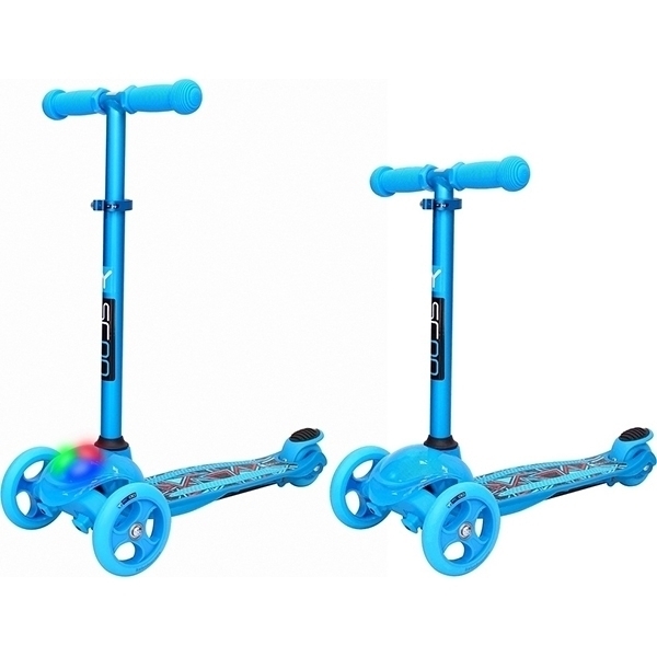 Трехколесный самокат Y-Scoo RT Trio Diamond 120 Kaleidoscope со светящейся платформой — фото 23