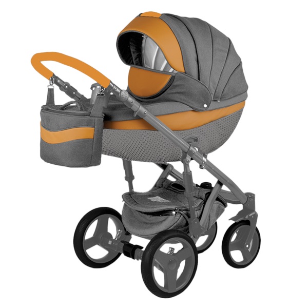 Детская коляска Adamex Monte Deluxe Carbon 2 в 1 — фото 9