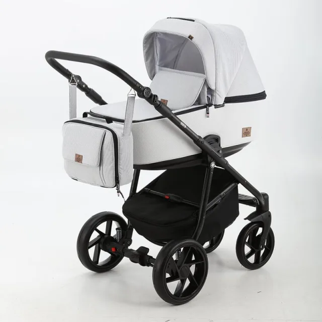 Детская коляска BeBe-Mobile Gusto 3 в 1, ткань+экокожа — фото 14