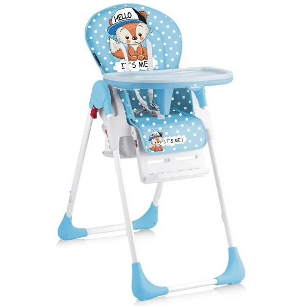 Стульчик для кормления Lorelli Tutti Frutti, Синий/Blue Baby Fox 1820 — главный ракурс