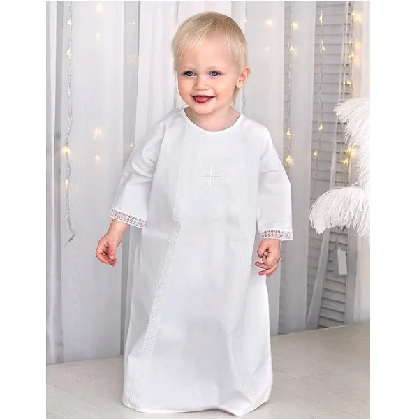 Крестильная рубашка для мальчика Makkaroni Kids Антон — фото 8