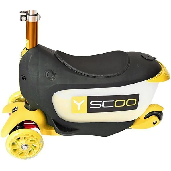 Каталка-самокат 3 в 1 Y-Scoo Mini Jump&Go со светящимися колесами — фото 25