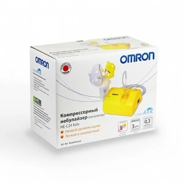 Детский ингалятор (небулайзер) Omron Ne C24 Ru Kids NE-C801S-KDRU — фото 3