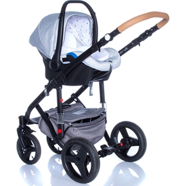 Детская коляска BeBe-Mobile Movo R 3 в 1, ткань+эко-кожа — фото 11