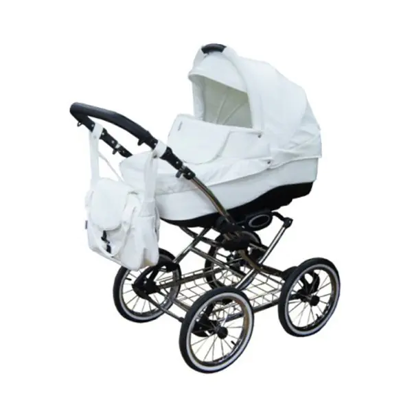 Детская коляска Adamex Royal Lux 2 в 1 экокожа — главный ракурс