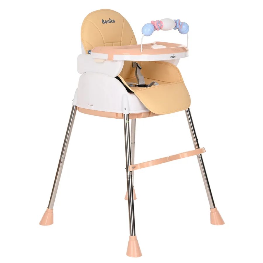 HN-SC600 Детский стульчик для кормления Pituso Bonito, Beige/Бежевый — главный ракурс