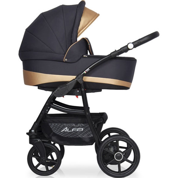 Детская коляска Riko Basic Alfa Ecco 2 в 1, эко-кожа — фото 16