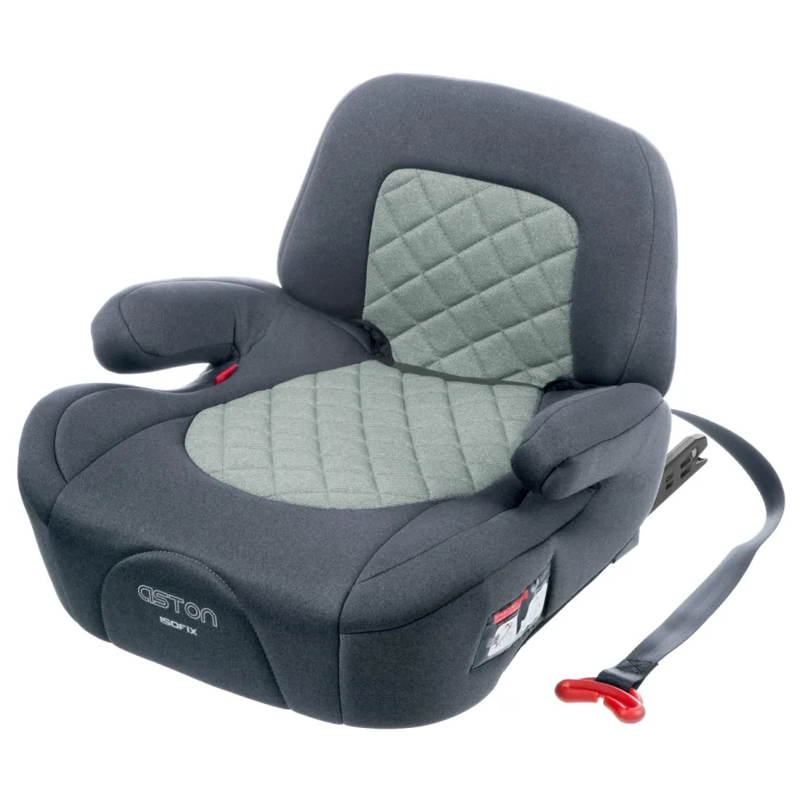 Детское автокресло-бустер Best Baby Aston Isofix, серо-зеленый — главный ракурс