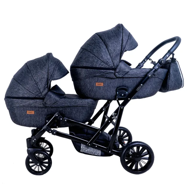 Детская коляска для двойни Ray Ultra Duo 2 в 1 — фото 1