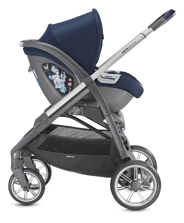 Детская коляска Inglesina Aptica System Quattro 4 в 1 на шасси Aptica Graphite Blue Navy — фото 4